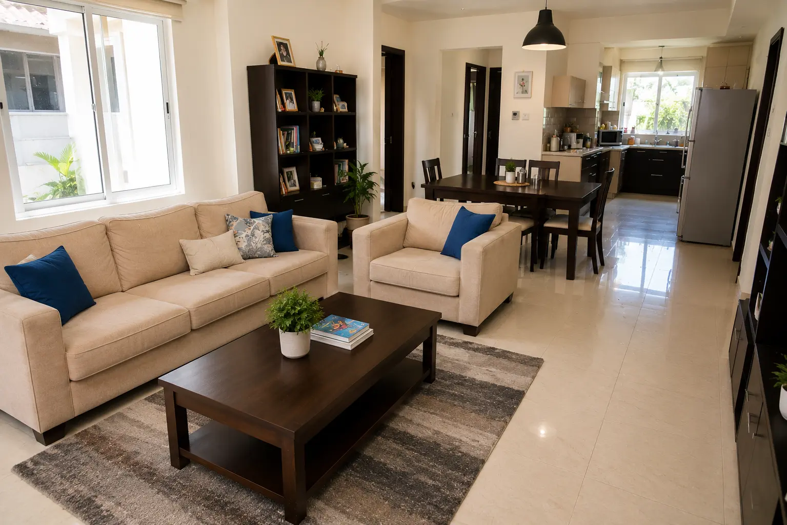 Sparkling clean home after service